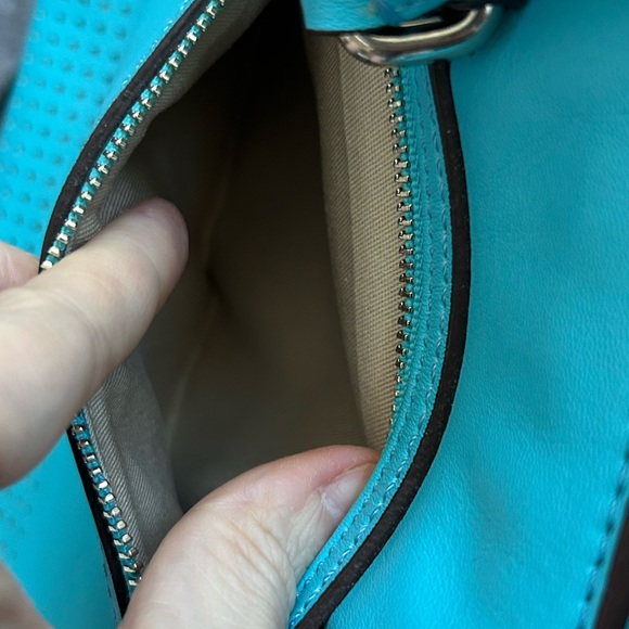 COACH Legacy Tanner perforated bright blue bag - Picture 11 of 11